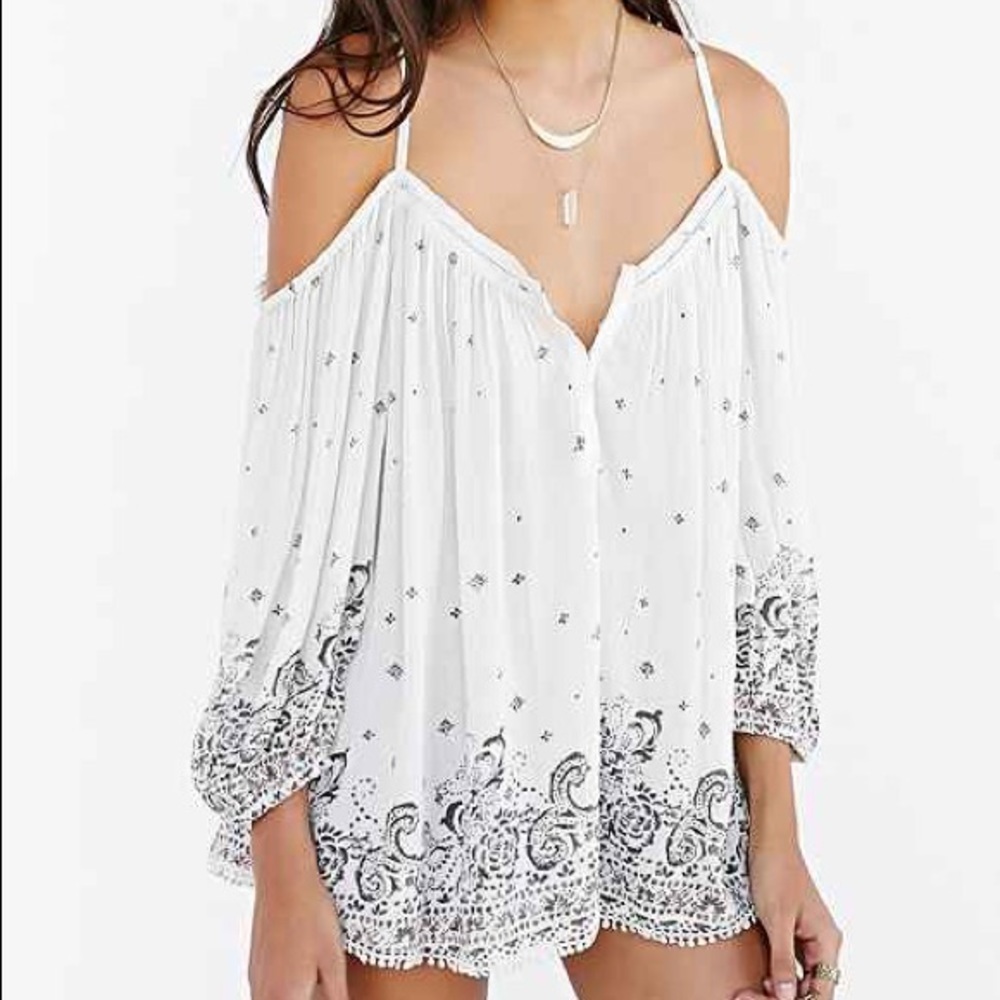 Urban Outfitters Cold Shoulder Top